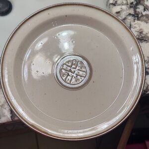 Dansk Rondo Brown Pattern 8 1/2" salad plate made in Denmark. Stoneware.